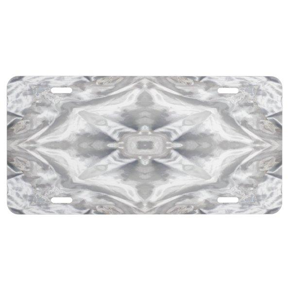 Wedding Dress Kaleidoscopes Abstracts License Plate