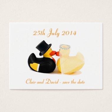 Wedding ducks 2 ... Save the date