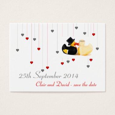 Wedding ducks 3 ... Save the date