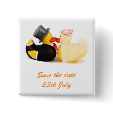 Wedding ducks ... Badge Button
