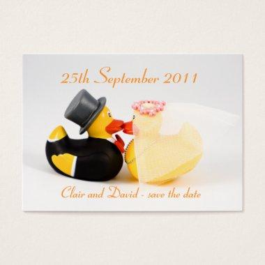 Wedding ducks ... Save the date