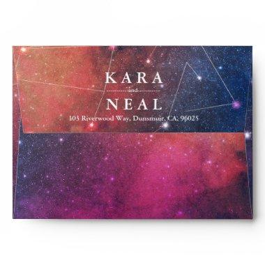 Wedding Envelope Galaxy Stars Nebula Constellation