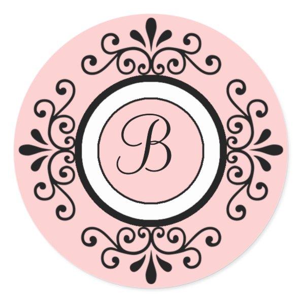 Wedding Envelope Seal Stickers Initial B