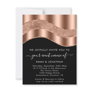 Wedding Event  QR Code Rose Gold