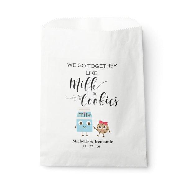 Wedding Favor Bag - We Go Together Cookies & Milk