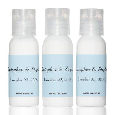 Wedding Favor Pale Blue Travel Bottle Set of 12 Hand Lotion