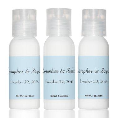 Wedding Favor Pale Blue Travel Bottle Set of 12 Hand Lotion