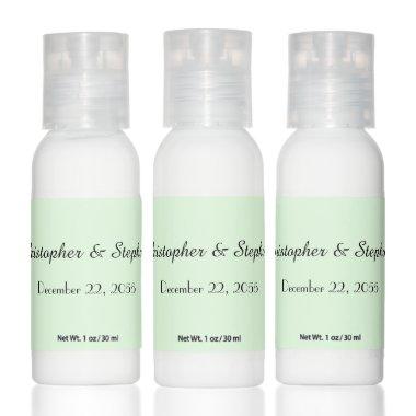 Wedding Favor Pale Green Set of 12 Hand Lotion