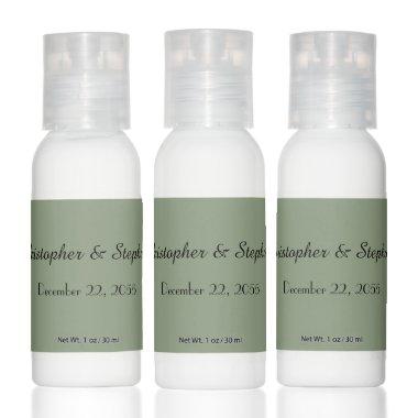 Wedding Favor Sage Green Set of 12 Hand Lotion