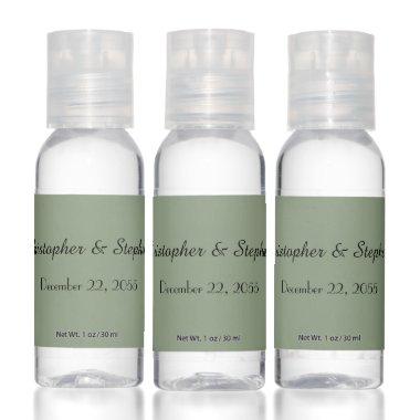 Wedding Favor Sage Green Set of 12 Hand Sanitizer