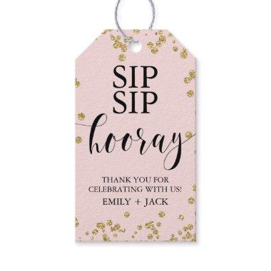 Wedding Favor Tags, Sip Sip Hooray Wine Gift Tags