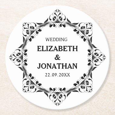 Wedding Favors for Guests in Bulk Bridal Shower Round Paper Coaster