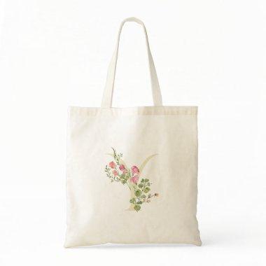 wedding floral spring monogram Y  Tote Bag