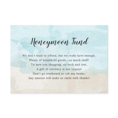 Wedding Honeymoon  | beach watercolor