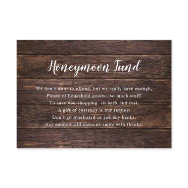 Wedding Honeymoon  | rustic dark wood