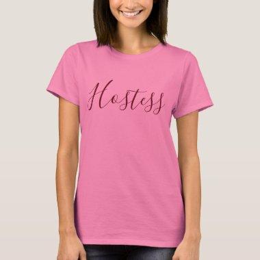 Wedding Hostess Pink T-Shirt