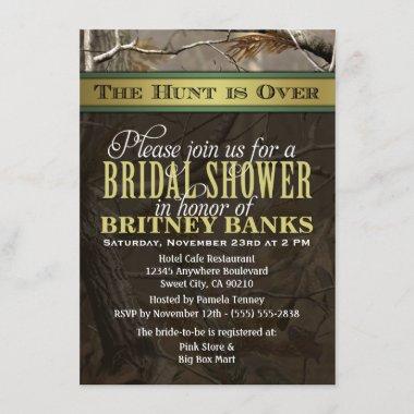 Wedding Hunting Camo Bridal Shower Invitations