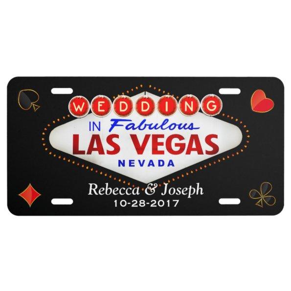 Wedding in Fabulous Las Vegas Getting Married License Plate
