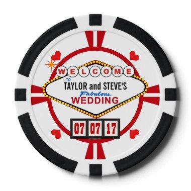 Wedding in Vegas Casino Favor Poker Chips