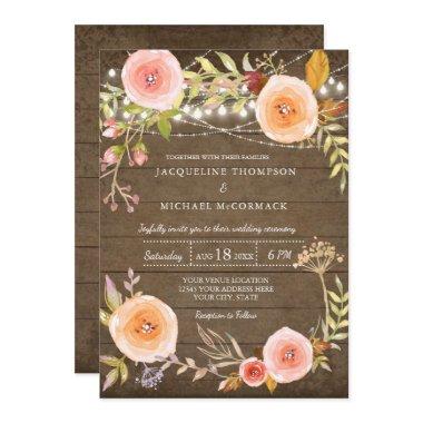 Wedding Invitations Template Dark Background