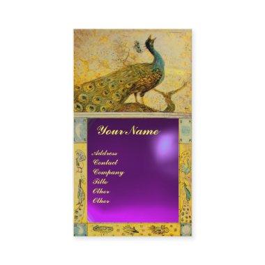 WEDDING LOVE PEACOCK MONOGRAM purple amethyst Business