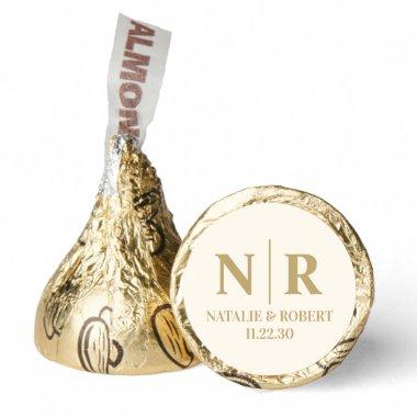 Wedding Monogram Bride And Groom Initials Hershey®'s Kisses®