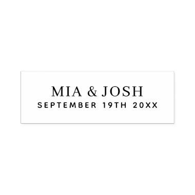 Wedding Names and Date Self-inking Stamp