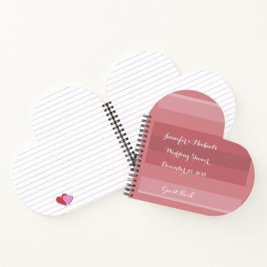 Wedding or  Heart Shape Spiral Notebook