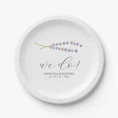 Wedding Paper Plates Lavender