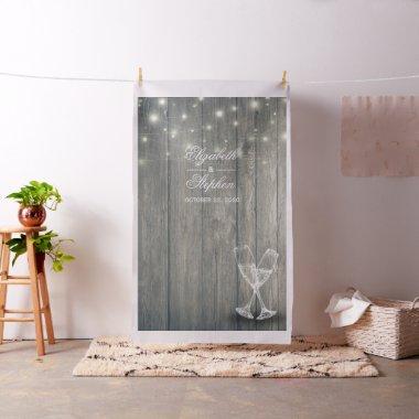 Wedding Photo Booth Backdrop Champagne Glass Wood