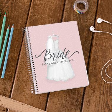 Wedding Planner Pretty Pink Minimalist Bride Notebook