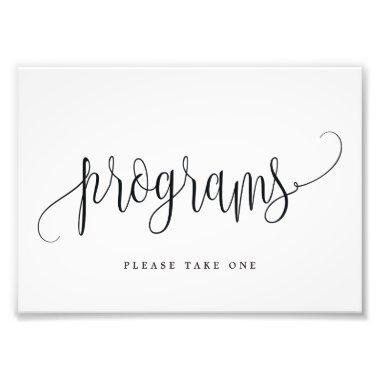 Wedding Programs Sign Choose Your Size Lovely