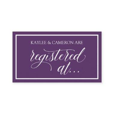 Wedding Registry / Registered At - Plum Enclosure