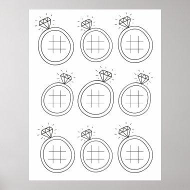 Wedding Ring Tic Tac Toe Download Activity Page Poster