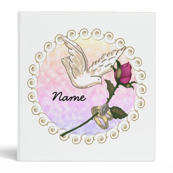 Wedding Rings 3 Ring Binder