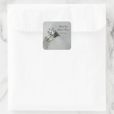 Wedding Rings Thank You Favor Tag