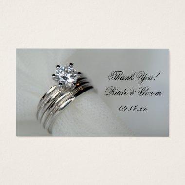 Wedding Rings Thank You Favor Tags