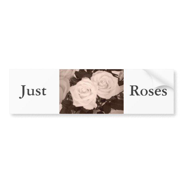 Wedding Roses Bumper Sticker