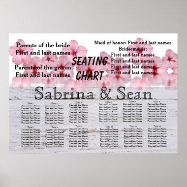 Wedding Seating Chart Blended Half and Half Design