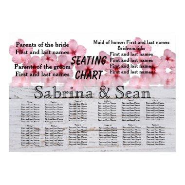 Wedding Seating Chart Blended Half and Half Design