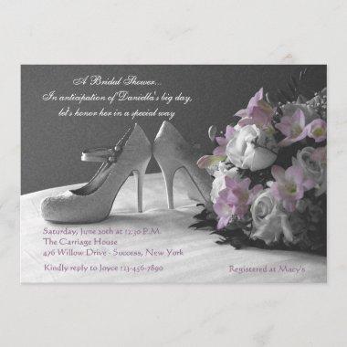 Wedding Shoes Bridal Shower Invitations