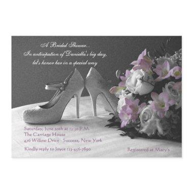 Wedding Shoes Bridal Shower Invitations