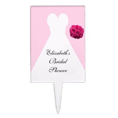 Wedding Shower Cake Topper -- Bridal Gown