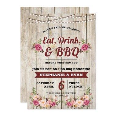 Wedding Shower I Do BBQ Invite