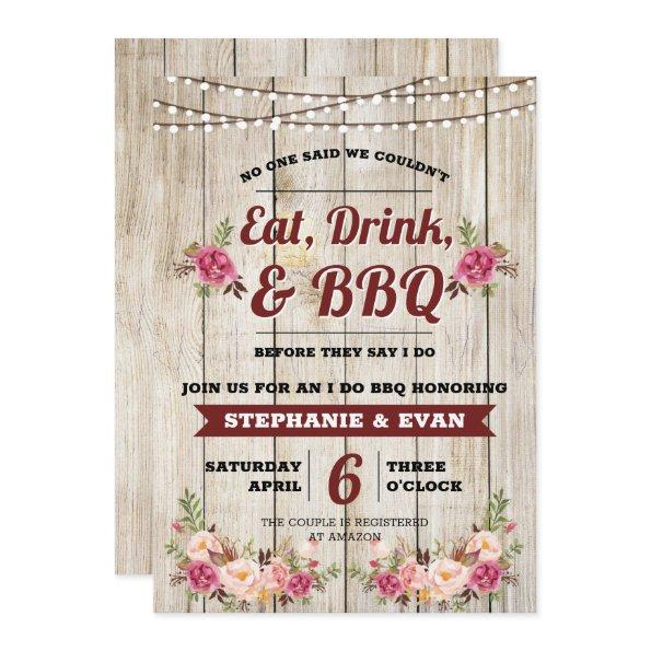 Wedding Shower I Do BBQ Invite