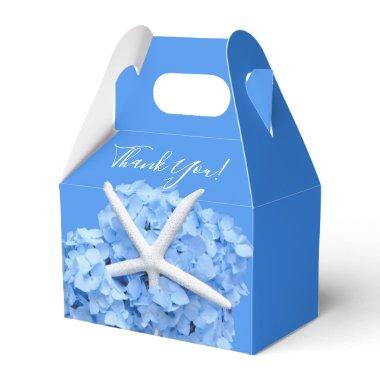 Wedding Shower Thank You Starfish Blue Favor Boxes