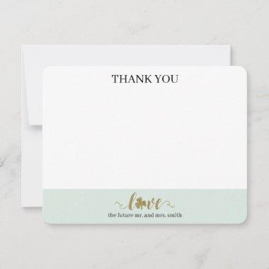 Wedding St. Patrick's Day Thank you from Both Note Invitations