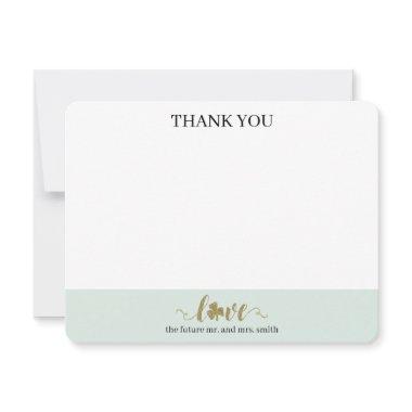 Wedding St. Patrick's Day Thank you from Both Note Invitations