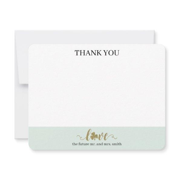 Wedding St. Patrick's Day Thank you from Both Note