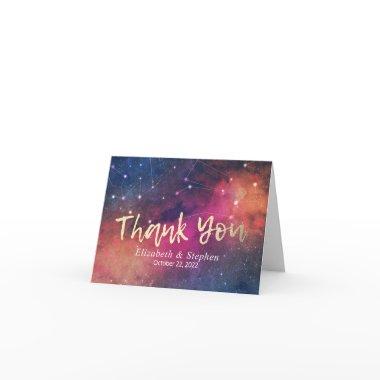 Wedding Thank You Galaxy Star Nebula Constellation